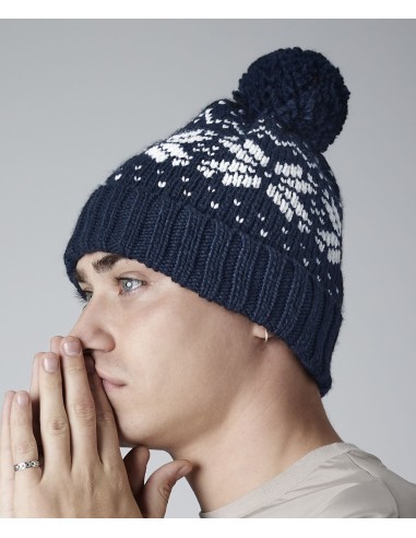 BEE-B456-Fair Isle Snowstar® Beanie